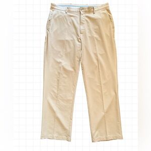 FootJoy FJ Athletic Fit 5 Pocket Golf Pants Men's 38x32 Khaki Polyester Spandex